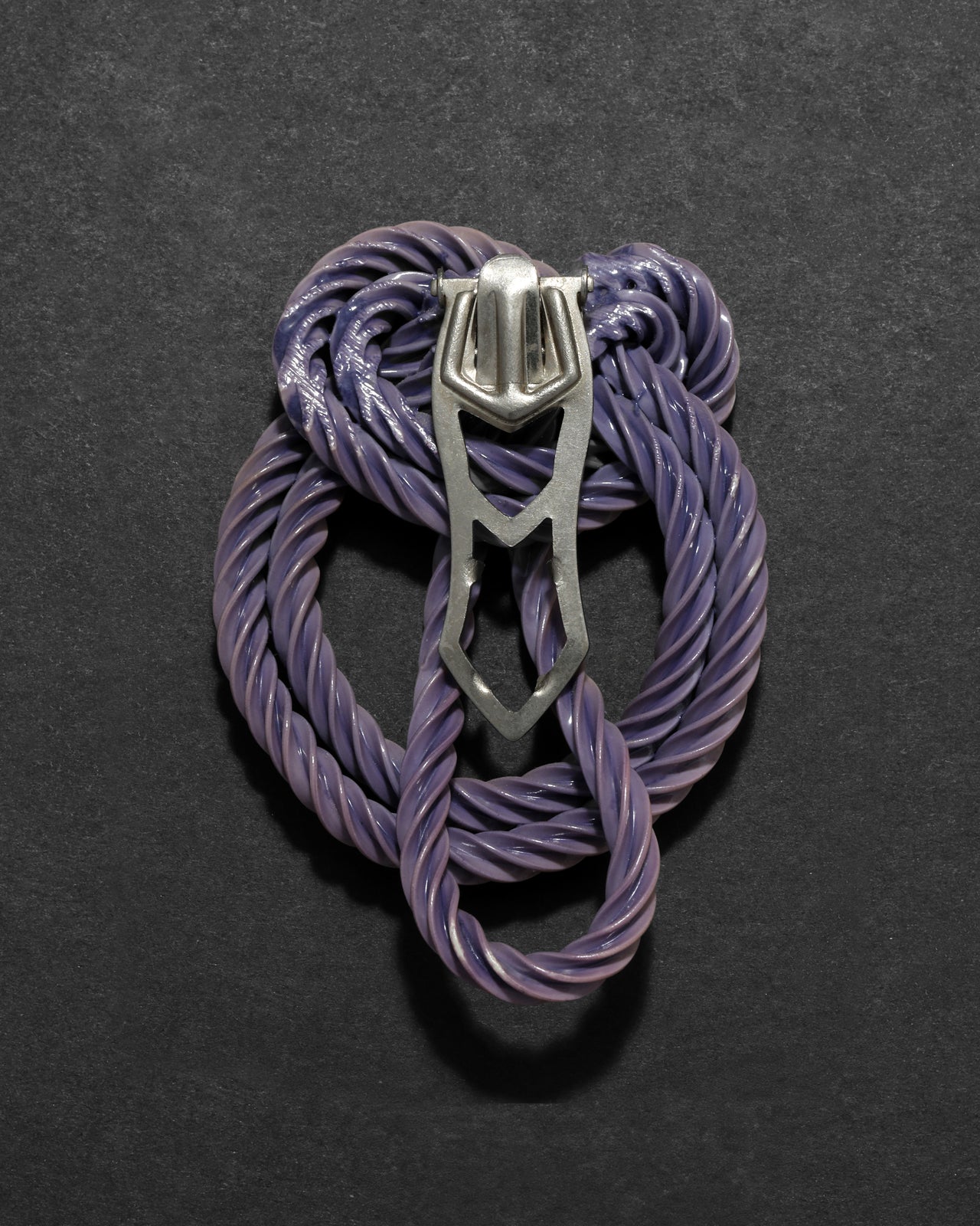 Antique 1910s Celluloid Rope Dress Clip Pin - Photo 2