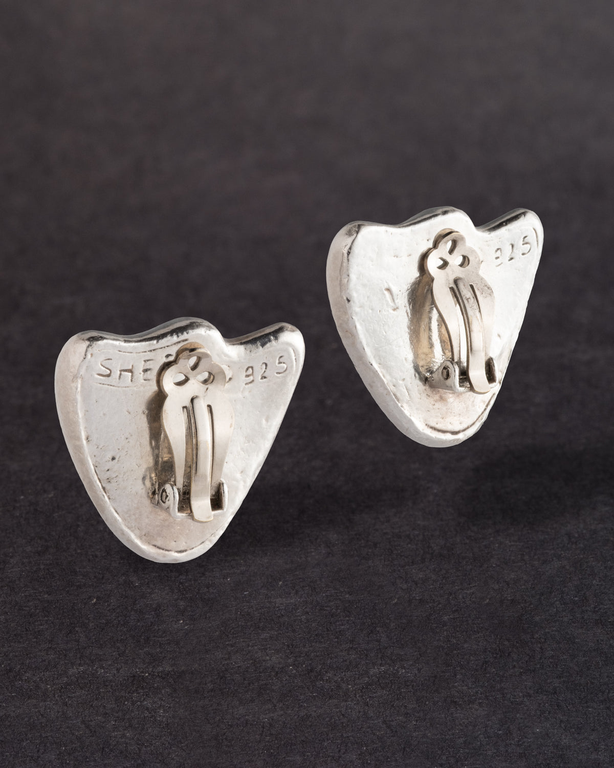 Vintage 1980s Sterling Silver Clip Earring - Photo 2