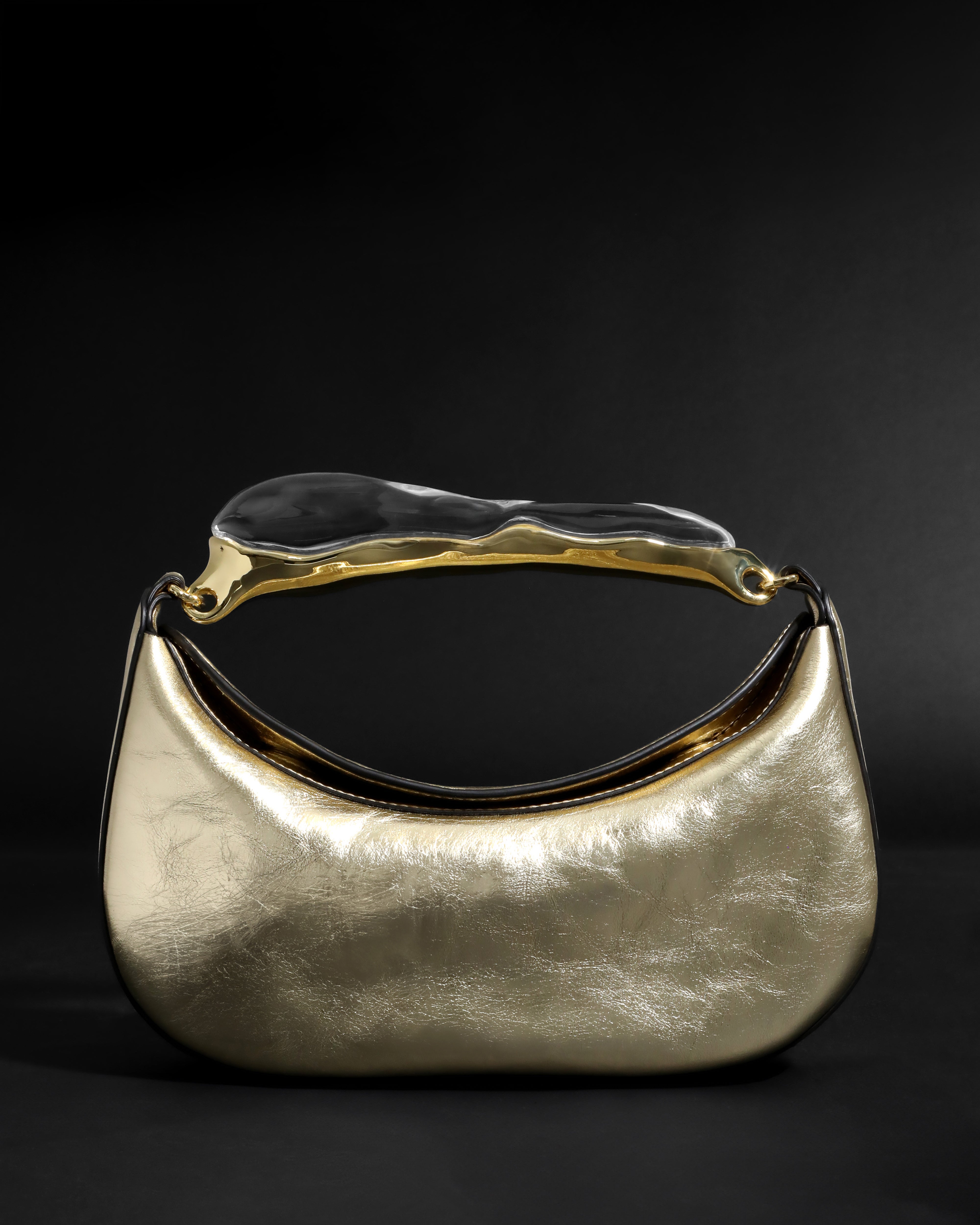 Water Stone Top Handle Clutch Soft