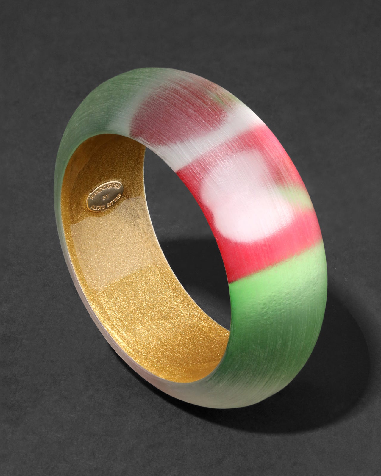 Archive Lucite Bangle Bracelet - Apples - Photo 2