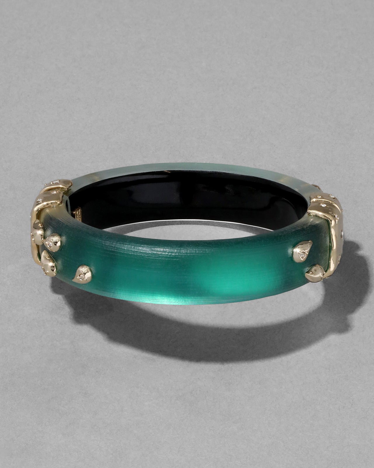 Archive Lucite Paisley Studded Hinge Bracelet - Photo 2