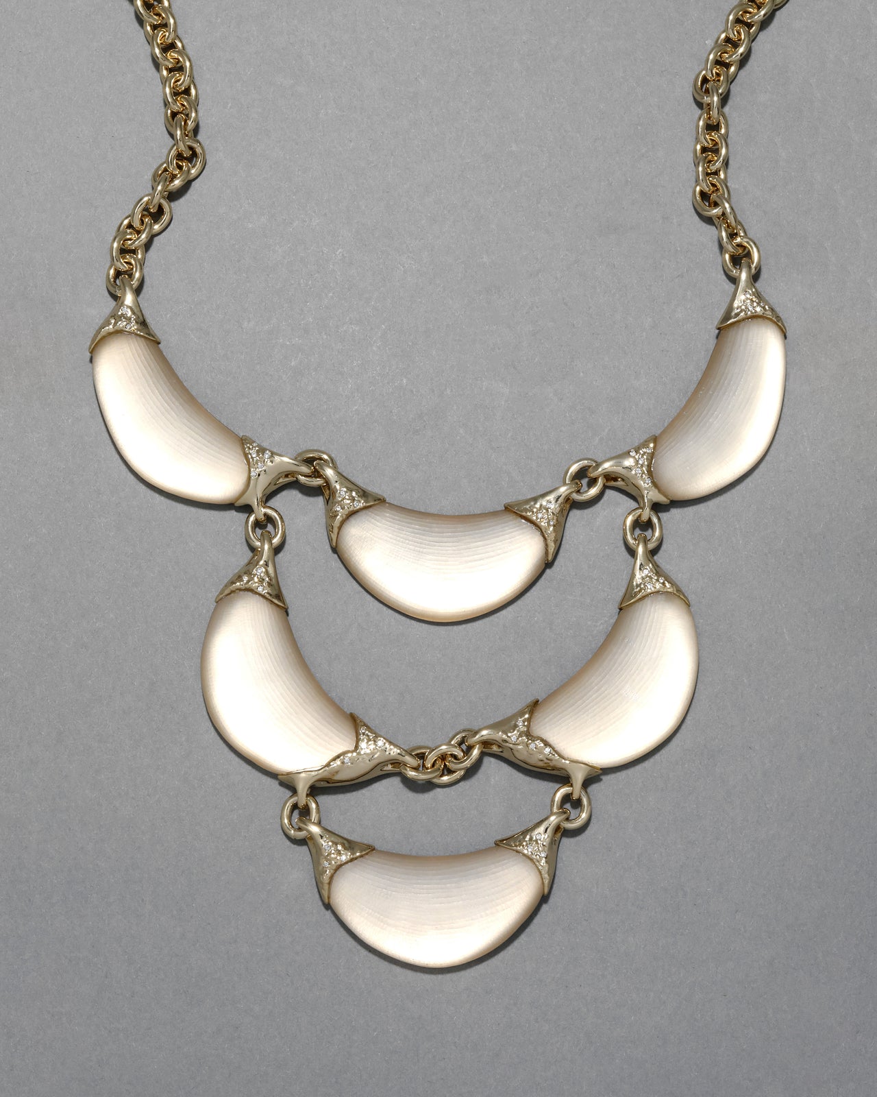 Archive Lucite Crescent Bib Necklace - Photo 2