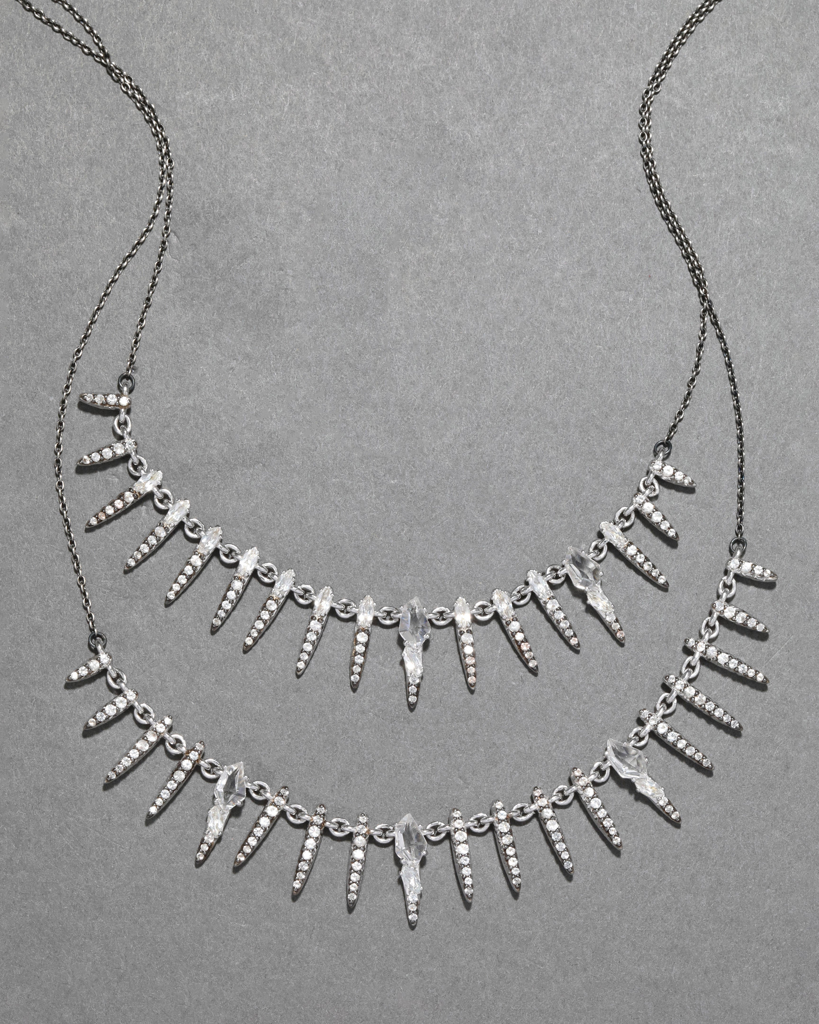 Archive Fine Sterling Silver with Quartz, White Topaz and Archive Fine Sterling Silver with Quartz, White Topaz and