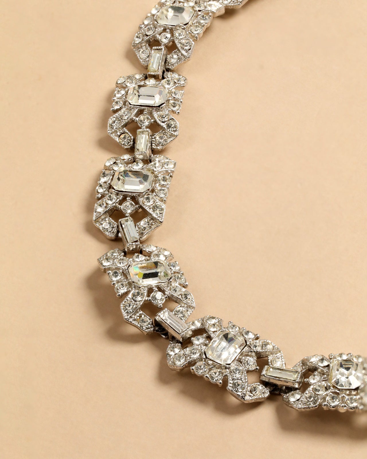 Vintage Art Deco Crystal Riviera Necklace - Photo 2