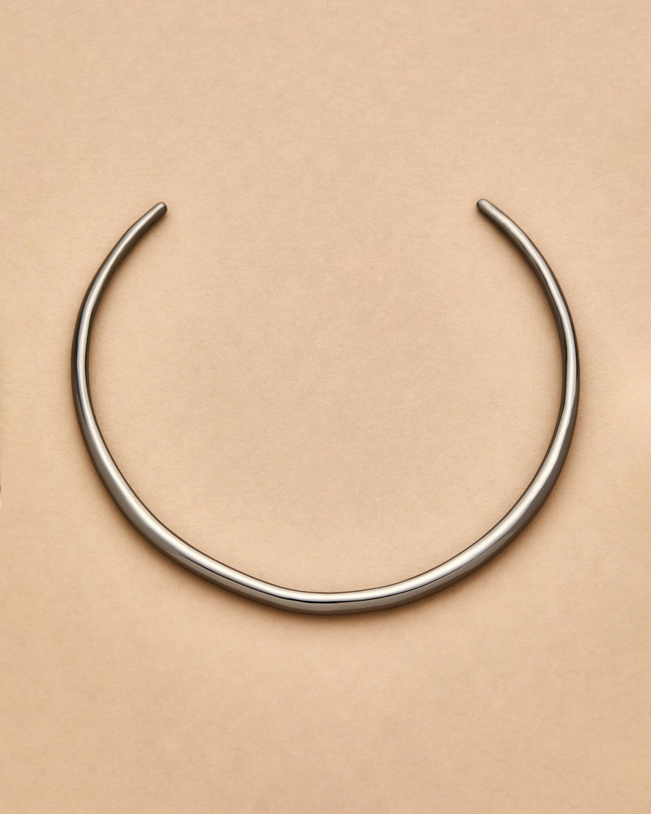 Thin Collar Necklace - Gunmetal - Photo 2
